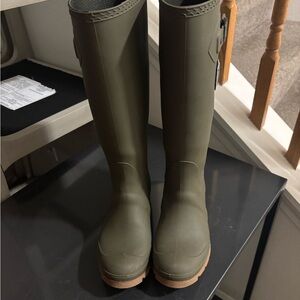 Kamik Olive Green Tall Waterproof Rain Boots